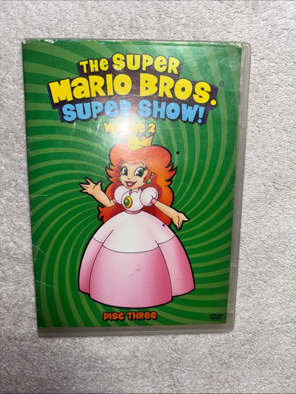 Nintendo DVD - Princess Peach Pink & Green Cover